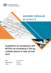 AC 91-02 Guidelines for aeroplanes with MTOW not exceeding 5 700 kg - suitable places to take off and land